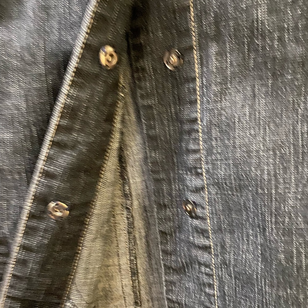 Fancy denim jacket bell sleeves - Picture 4 of 8